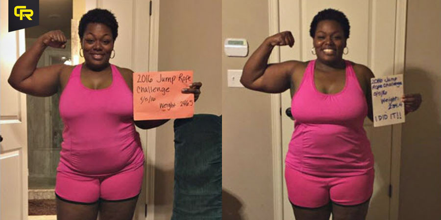 Jump Rope Challenge, Before and After, 6 Month Jump Rope Transformation, Body Transformation