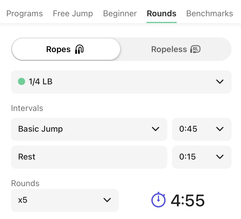 Featured image of New feature! Quickly set up custom workouts with Rounds on iOS!