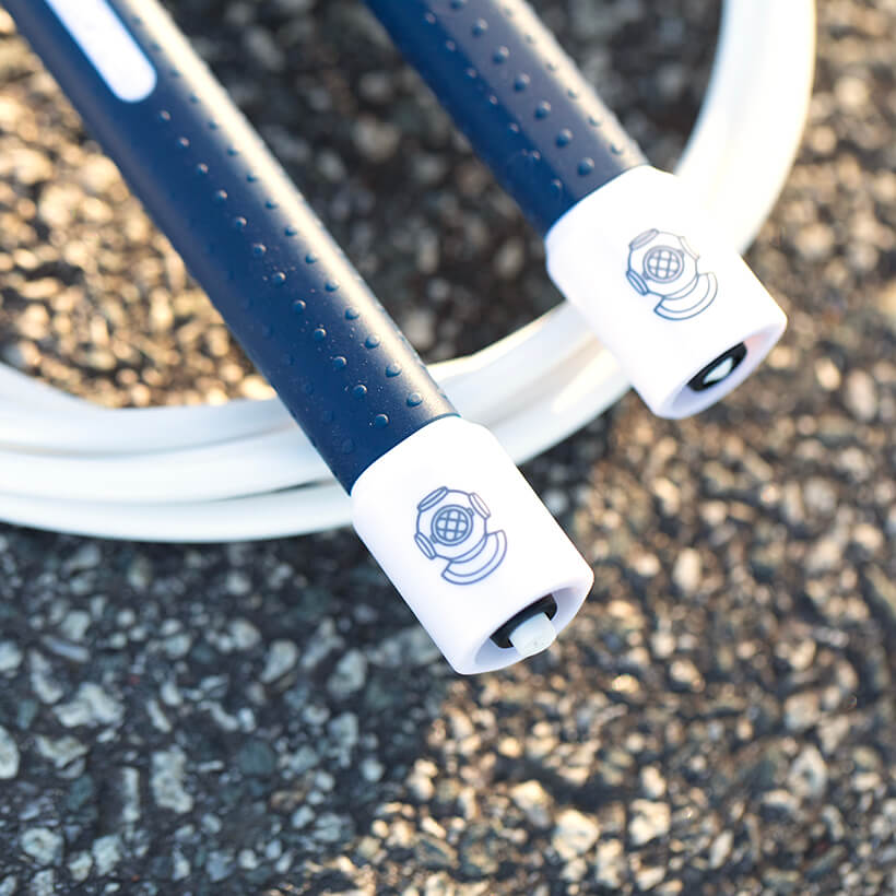 Freestyle Rope Navy Handles / White Rope