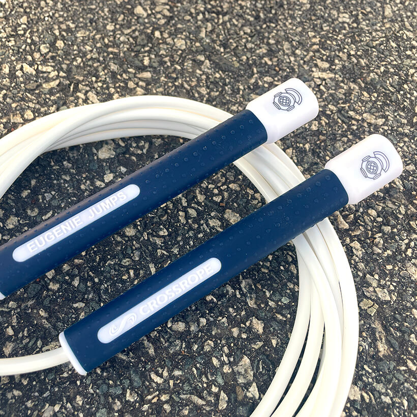 Freestyle Rope Navy Handles / White Rope